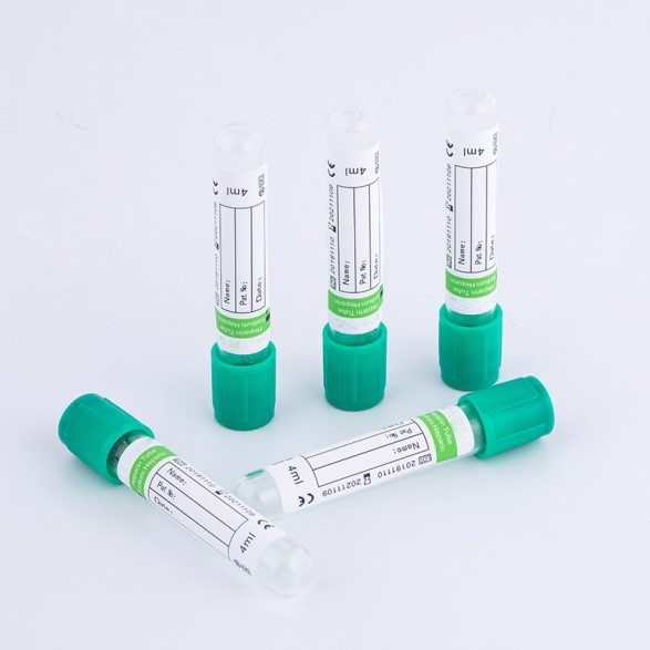 Heparin lithium blood collection tubes
