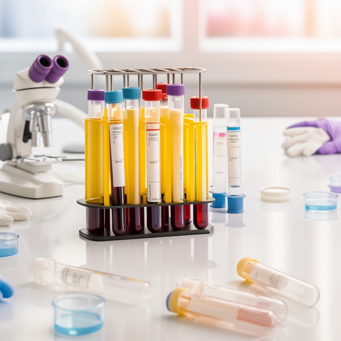Blood tubes for serum/plasma testing