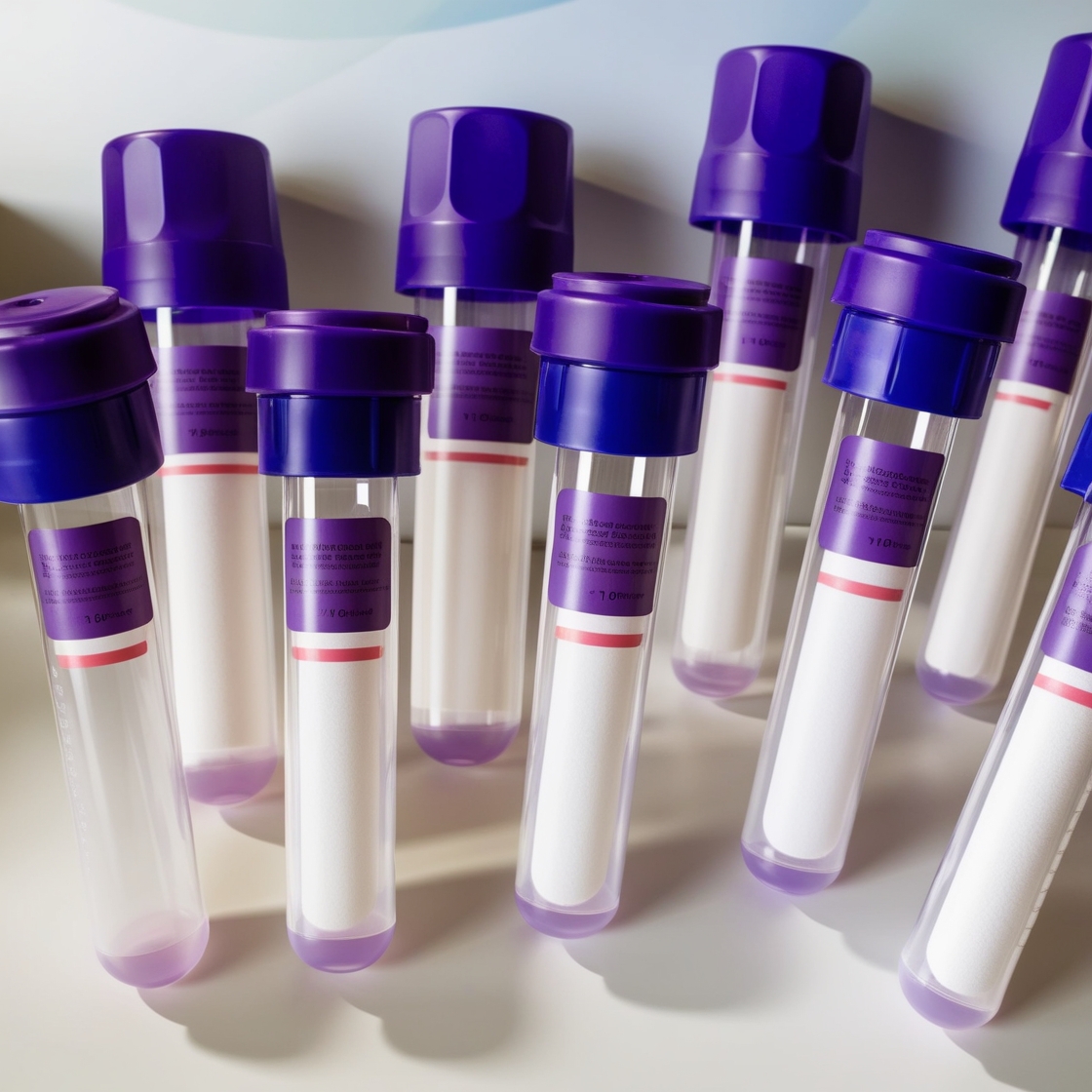 Blood Collection Tubes with Safety Caps